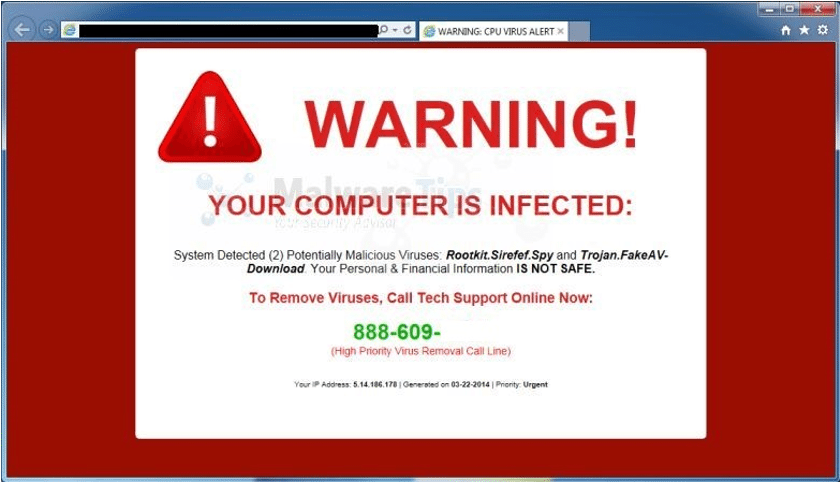 Malware & ransomware Scams
